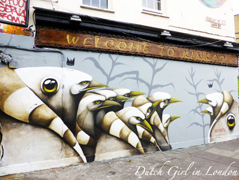 Same Wall Different Street Artist #1: Restaurant Kinkoa, Pedley Street (Shoreditch)